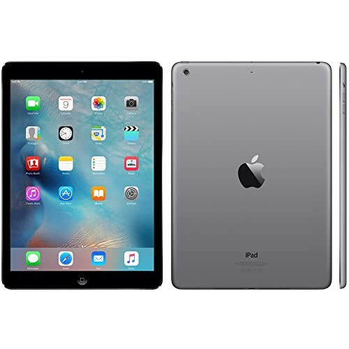 Front and back view of an Apple iPad Air