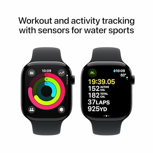 Smartwatch showing workout and activity tracking features